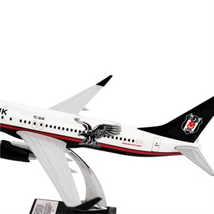 Zekupp Boeing 737-800 1/100 Ölçek Beşiktaş Lisanslı Klasik Tasarım Nostalji Maket Uçak