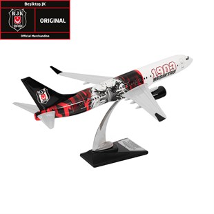 Zekupp Boeing 737-800 1/100 Ölçek Beşiktaş Lisanslı 1903 Beşiktaş Logolu Tasarım Maket Uçak