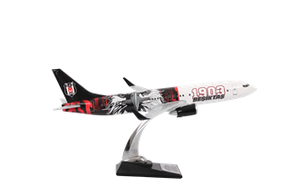 Zekupp Boeing 737-800 1/100 Ölçek Beşiktaş Lisanslı 1903 Beşiktaş Logolu Tasarım Maket Uçak