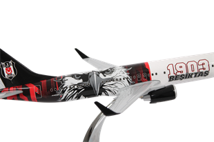 Zekupp Boeing 737-800 1/100 Ölçek Beşiktaş Lisanslı 1903 Beşiktaş Logolu Tasarım Maket Uçak