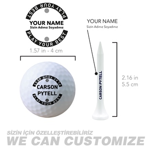 Zekupp Profesyonel 3 Top 6 Tee Ahşap Golf Seti