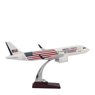 Zekupp Airbus A320-200 1/100 - ABD ÖZEL TASARIM Model Uçak