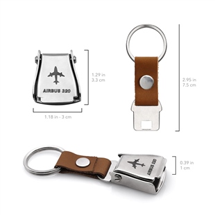 Zekupp Airbus A320 Uçak Tasarımlı Şişe Açacağı Özellikli Taba Renk  Emniyet Kemeri Anahtarlık