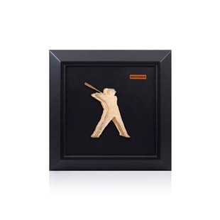 Zekupp Beyzbol Severler İçin Ahşap Tablo, Duvar Dekorasyonu El Yapımı Tablo, Altın Renkte Ahşap Tablo Ev Hediyesi, 3 Boyutlu Çerçeve Tablo