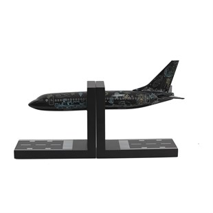 Zekupp Boeing 737-800 Siyah Uçak Kitap Desteği