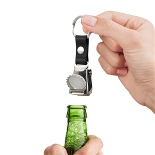 Zekupp B737-800 Uçak Tasarımlı Şişe Açacağı Özellikli Siyah Renk  Emniyet Kemeri Anahtarlık