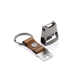 Zekupp Boeing 737 Uçak Tasarımlı Şişe Açacağı Özellikli Taba Renk  Emniyet Kemeri Anahtarlık