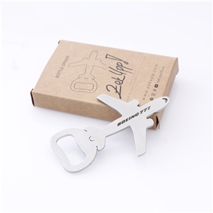 Zekupp Boeing 777 Uçak Modeli Gümüş Gri Şişe Açacağı, Magnetli Uçak Figürlü Gazoz Açacağı, El Yapımı Hediye Mutfak Ekipmanı İsim Yazılı