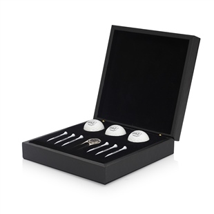 Zekupp 3 Top 6 Tee ve İşaretleyici Deri Kutu Golf Seti