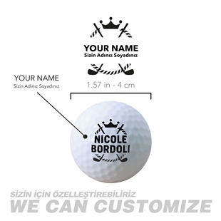 Zekupp Profesyonel 2 Adet Golf Topu Bordo Ahşap Kutu