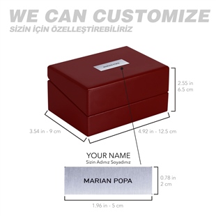 Zekupp Profesyonel 2 Adet Golf Topu Bordo Ahşap Kutulu