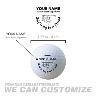 Zekupp Profesyonel 2 Adet Golf Topu Bordo Ahşap Kutu