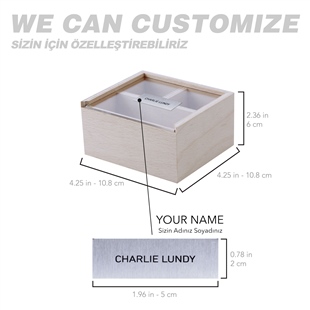 Zekupp Profesyonel 2 Top ve 50 Tee Sürgülü Ahşap Kutu Kişiye Özel Golf Seti