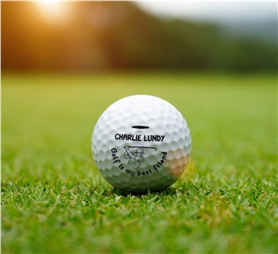 Zekupp Profesyonel 2 Top ve 50 Tee Sürgülü Ahşap Kutu Kişiye Özel Golf Seti