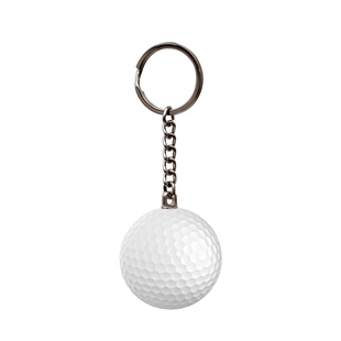 Zekupp Golf Topu Anahtarlık, El Yapımı İsimli Anahtarlık, Hediyelik Anahtarlık, 2 Renk Seçeneği: Beyaz Kırmızı, El Yapımı Metal Anahtarlık
