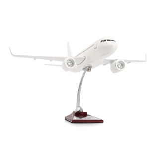 ZekUpp - Maket Uçak - Airbus 320-200 1/100 - Beyaz ÖZEL TASARIM Model Uçak