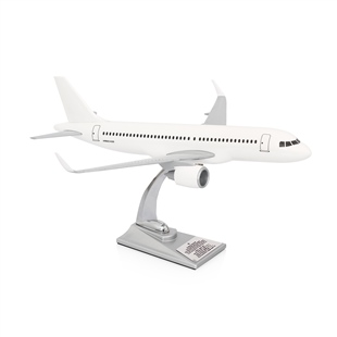 ZekUpp - Maket Uçak, Airbus A320 -200 1/100 - Beyaz ÖZEL TASARIM Model Uçak