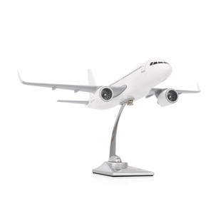 ZekUpp - Maket Uçak, Airbus A320 -200 1/100 - Beyaz ÖZEL TASARIM Model Uçak