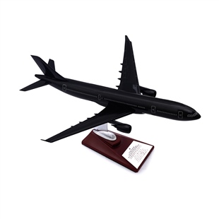 Zekupp - Maket Uçak - Airbus A330-300 1/200 - SİYAH ÖZEL TASARIM Model Uçak