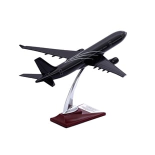 Zekupp - Maket Uçak - Airbus A330-300 1/200 - SİYAH ÖZEL TASARIM Model Uçak