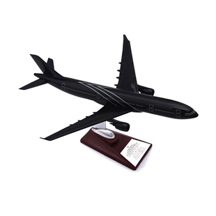 Zekupp - Maket Uçak - Airbus A330-300 1/200 - SİYAH ÖZEL TASARIM Model Uçak