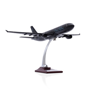Zekupp - Maket Uçak - Airbus A330-300 1/200 - SİYAH DESENLİ ÖZEL TASARIM Model Uçak