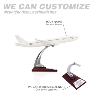 Zekupp - Maket Uçak - Airbus A330-300 1/200 - BEYAZ ÖZEL TASARIM Model Uçak