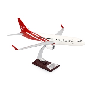 ZekUpp - Maket Uçak - Boeing 737-800 1/100 - TÜRKİYE Özel Tasarımlı Uçak Model F