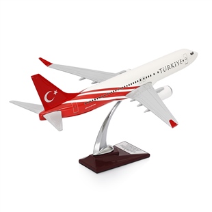 ZekUpp - Maket Uçak - Boeing 737-800 1/100 - TÜRKİYE Özel Tasarımlı Uçak Model F