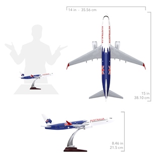 Zekupp - Maket Uçak - Boeing 737-800 1/100 - AVUSTRALYA ÖZEL TASARIM Model Uçak