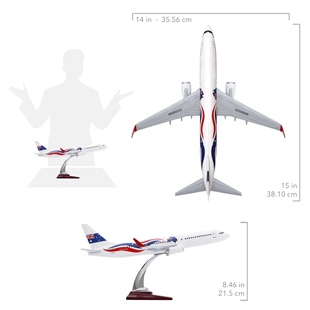 Zekupp - Maket Uçak - Boeing 737-800 1/100 - AVUSTRALYA ÖZEL TASARIM Model Uçak
