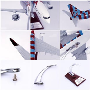 ZekUpp - Maket Uçak - Boeing 737-800 1/100 - BORDO MAVİ TARAFTAR Özel Tasarım Model Uçak