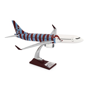 ZekUpp - Maket Uçak - Boeing 737-800 1/100 - BORDO MAVİ TARAFTAR Özel Tasarım Model Uçak