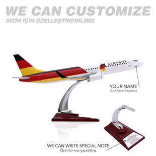 Zekupp - Maket Uçak - Boeing 737-800 1/100 - ALMANYA ÖZEL TASARIM Model Uçak