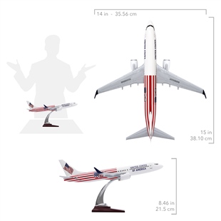 Zekupp - Maket Uçak - Boeing 737-800 1/100 - ABD ÖZEL TASARIM Model Uçak