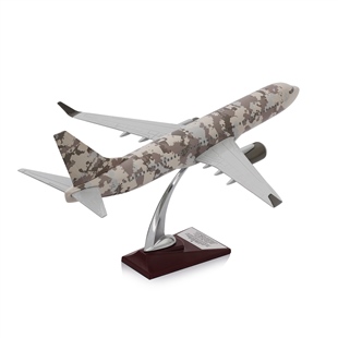 Zekupp - Maket Uçak - Boeing 737-800 1/100 - ASKERİ KAMUFLAJ ÖZEL TASARIM Model Uçak