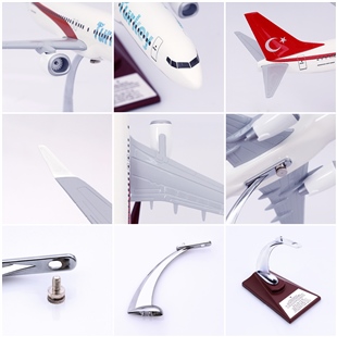 ZekUpp - Maket Uçak - Boeing 737-800 1/100 - TÜRKİYE Özel Tasarımlı Model Uçak