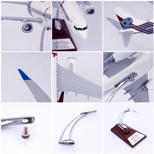 ZekUpp - Maket Uçak - Boeing 737-800 1/100 - BORDO MAVİ TARAFTAR Özel Tasarım Model Uçak