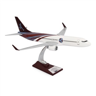 ZekUpp - Maket Uçak - Boeing 737-800 1/100 - BORDO MAVİ TARAFTAR Özel Tasarım Model Uçak