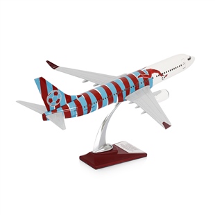 ZekUpp - Maket Uçak - Boeing 737-800 1/100 - BORDO MAVİ TARAFTAR Özel Tasarım Model Uçak