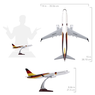 Zekupp - Maket Uçak - Boeing 737-800 1/100 - ALMANYA ÖZEL TASARIM Model Uçak
