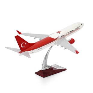 ZekUpp - Maket Uçak - Boeing 737-800 1/100 - TÜRKİYE Özel Tasarımlı Model Uçak