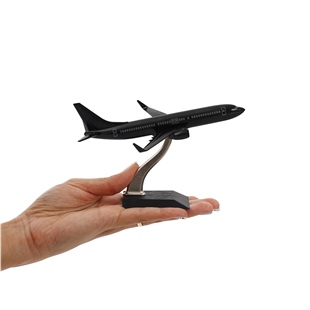 Zekupp - Maket Uçak - Boeing 737-800 1/250 Metal Gövde - SİYAH ÖZEL TASARIM Model Uçak