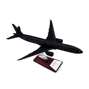 Zekupp - Maket Uçak - Boeing 777-300 1/200 - SİYAH ÖZEL TASARIM Model Uçak