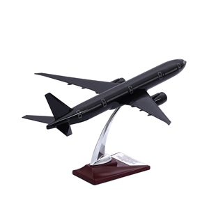 Zekupp - Maket Uçak - Boeing 777-300 1/200 - SİYAH ÖZEL TASARIM Model Uçak