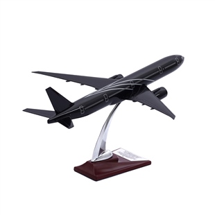 Zekupp - Maket Uçak - Boeing 777-300 1/200 - SİYAH ÖZEL TASARIM Model Uçak