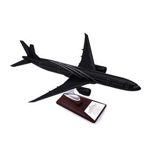 Zekupp - Maket Uçak - Boeing 777-300 1/200 - SİYAH ÖZEL TASARIM Model Uçak