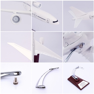 Zekupp - Maket Uçak - Boeing 777-300 1/200 - BEYAZ ÖZEL TASARIM Model Uçak