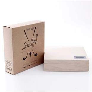 Zekupp Profesyonel 3 Golf Topu 6 Tee ve Marker Ahşap Kutulu Set