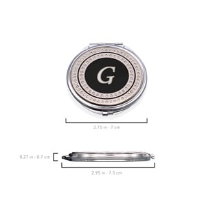 Zekupp Retro G Harfli İşlemeli Makyaj Aynası